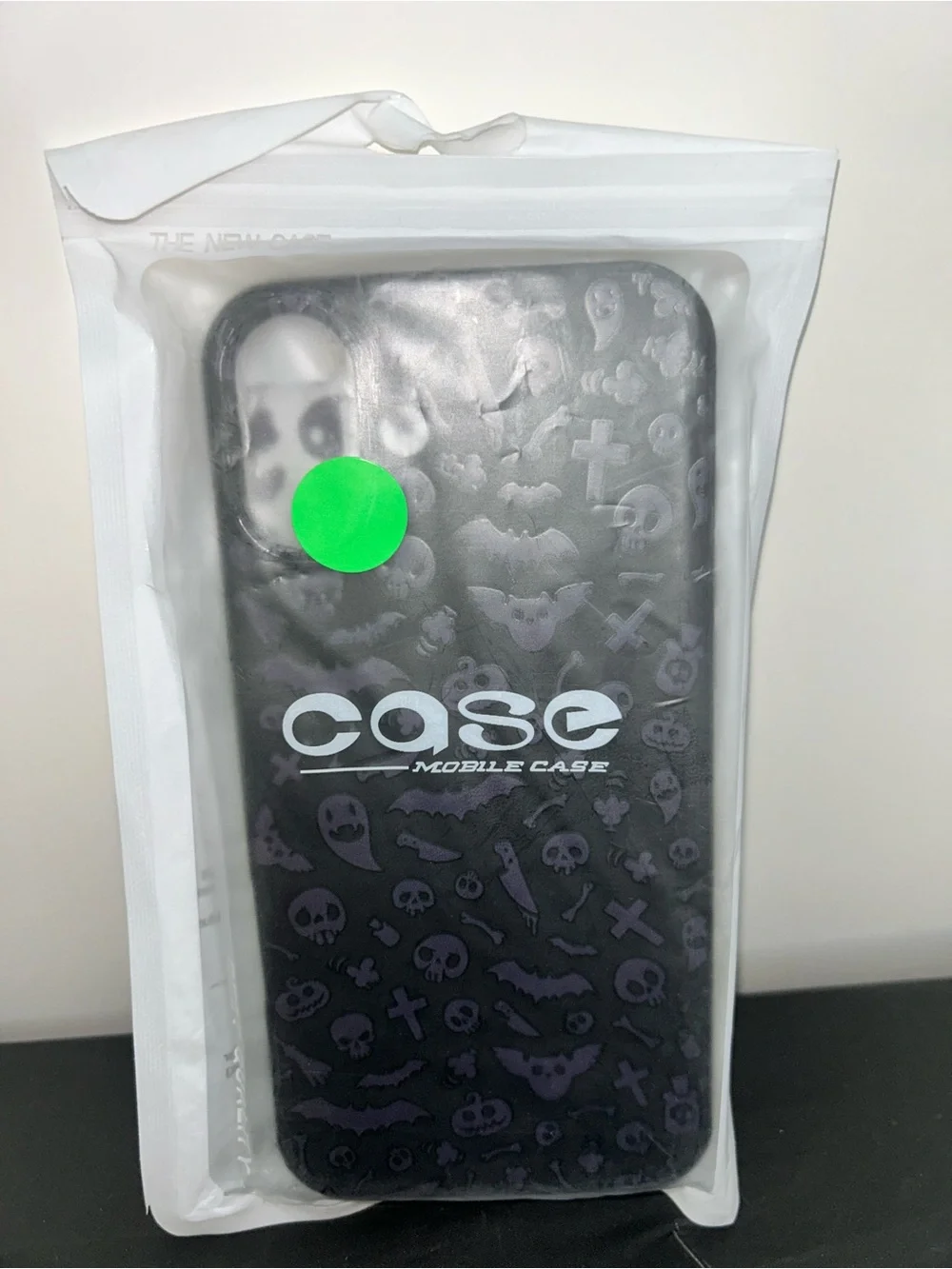 Halloween Pattern Flexible iPhone 16 plus Case - Black